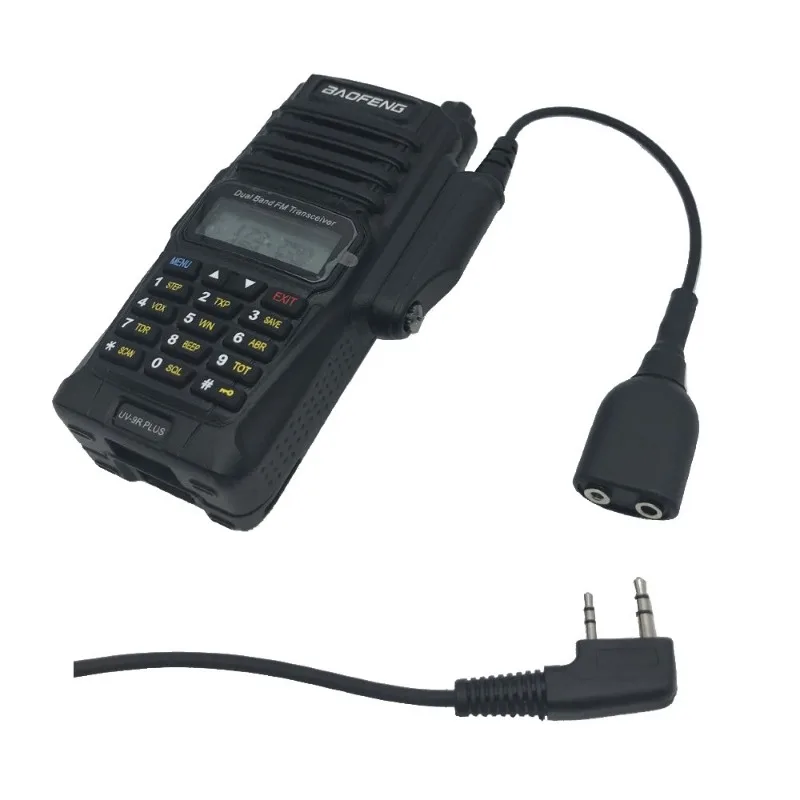 Аудиоадаптер Baofeng UV-9R Pro 2-контактный разъем K динамик для наушников микрофон UV-68 Max