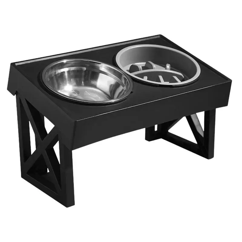 

Elevated Dog Bowls Dog Bowl Holder Dog Feeding Station With 2 Stainless Steel Water Bowls Raised Food Bowls For Large Sized Dogs