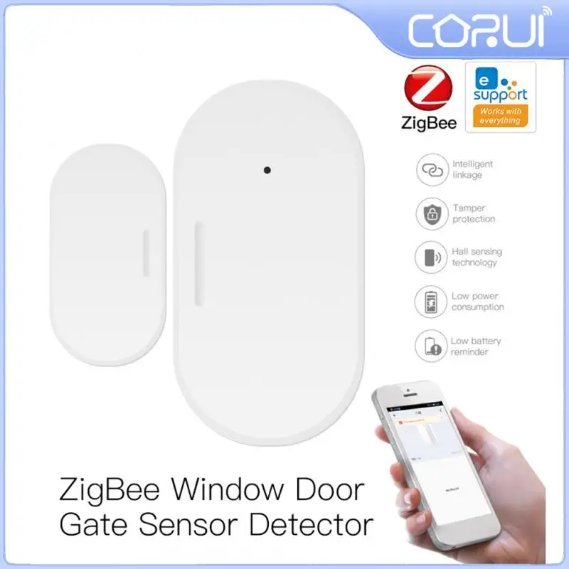 

CORUI EWelink ZigBee умный датчик двери и окна детектор Умный дом Охранная сигнализация батарея мощность умный дом автоматизация
