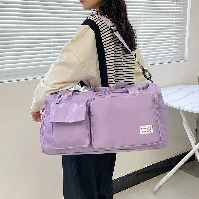 Multi-Functional Travel Bag Large Capacity Dry And Wet Separation Independent Shoe Warehouse Business Cross-Slung Storage Bag M4