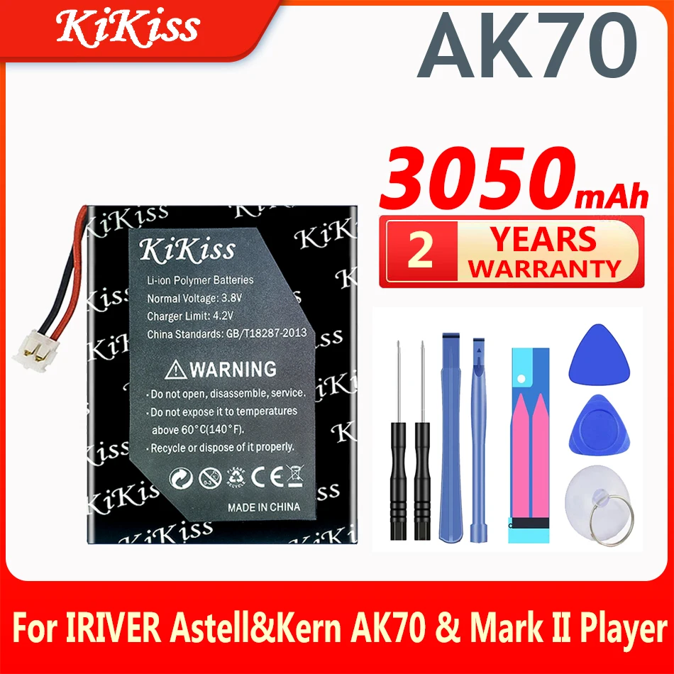 

KiKiss 3050mAh Replacement Battery AK70 for IRIVER Astell&Kern AK70 & Mark II Player MarkII Batteries