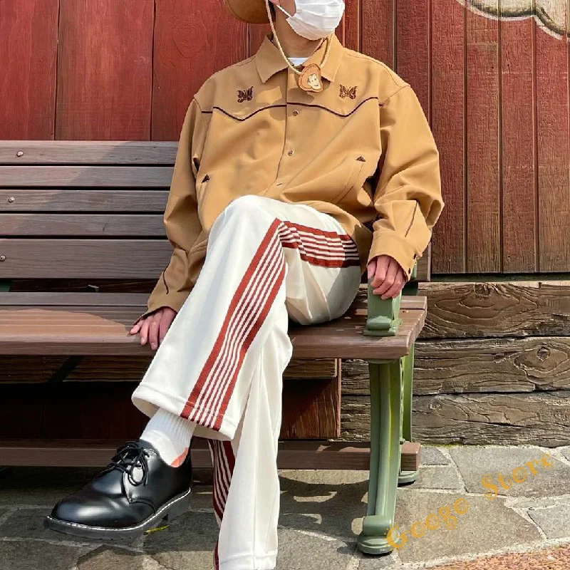 

Хлопковые повседневные джоггеры на молнии с карманами, спортивные брюки для мужчин и женщин, уличная одежда, модные брюки с вышивкой в виде бабочки, штаны 1:1