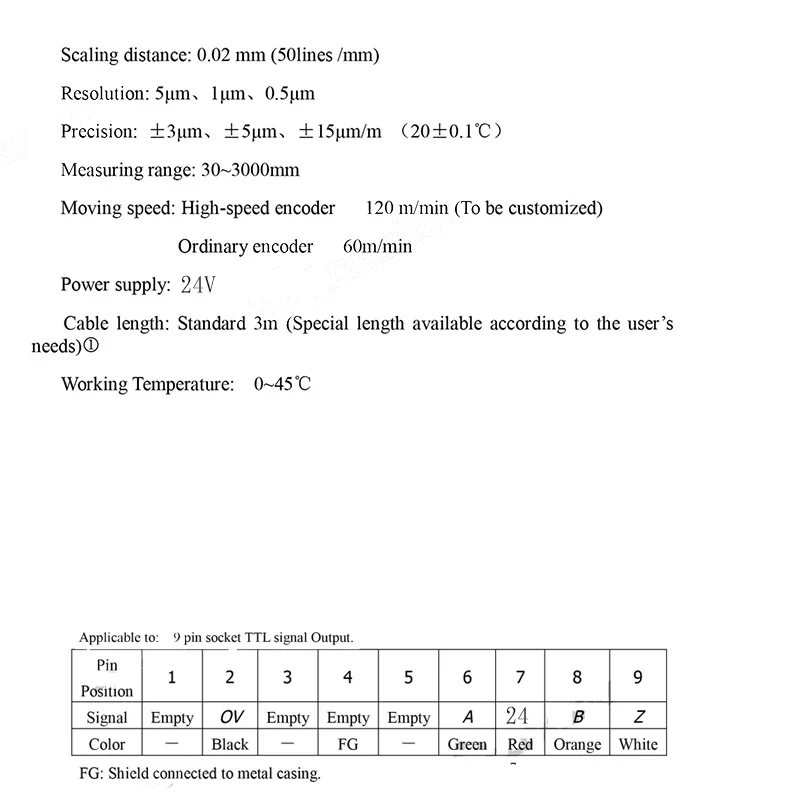 Высокоточный Линейный шкаловый кодировщик Sino ka300 разрешение DRO решетки