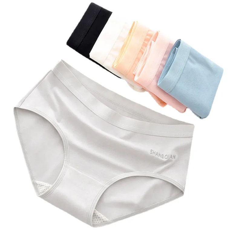 

Women's Underwear Cotton Mid Waist Traceless Sexy Antibacterial Briefs Japanese Girl Antibacterial Underwear Padded Panties