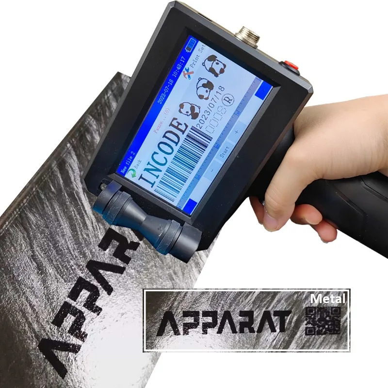 

2023 Top Selling Mini Batch QR Code Hand Held Portable Handheld TIJ Inkjet Jet Machine Impresora De Tinta Expiry Date Printer