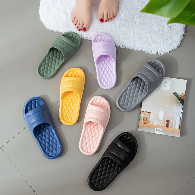 3Pairs/Lot Women Platform EVA Slippers Comfirmed Soft Sole Light Weight at Home Slides Summer Beach Shoes Female Bath Slippers