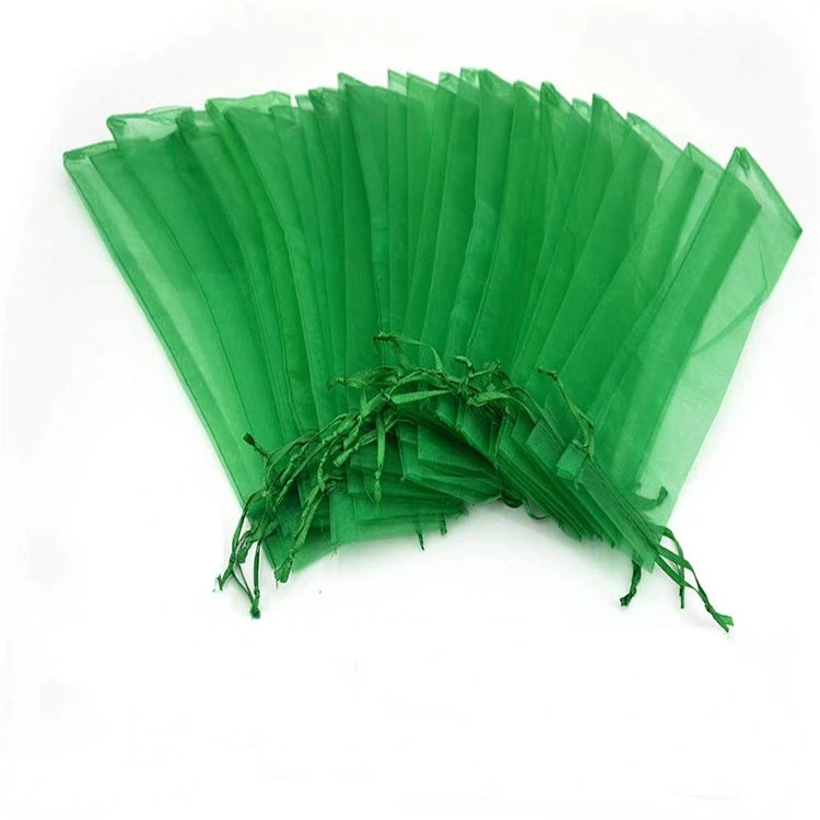 

100 Piece Hand Fan Silk Handbag Drawstring Organza Hand Fan Gift Bag