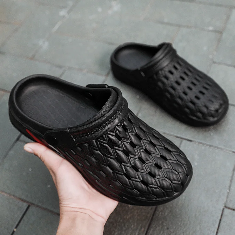 

Casual Men's Shoes Summer Breathable Slippers Sandals Man Garden Clogs Outdoor Beach Snadals Indoor Non-slip Slippers