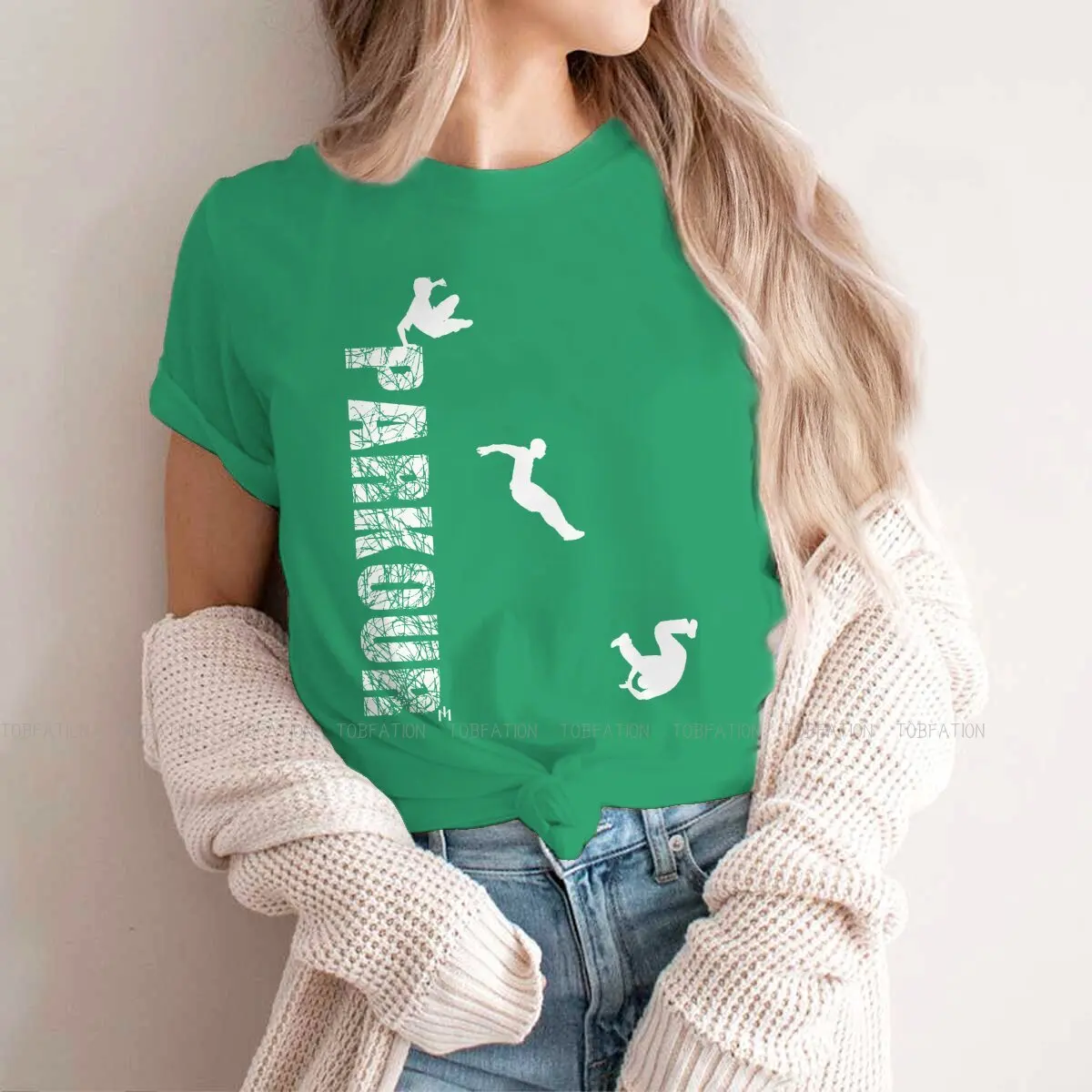 

Parkour Run Free Freerunning TShirt for Woman Girl 4XL Urban Traceur Basic Leisure Sweatshirts T Shirt High Quality Loose