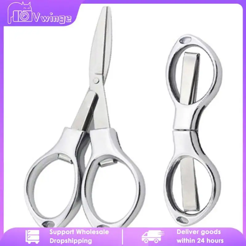 

23g Mini Scissors Preferred Material Scissors Makeup Scissors Portable Kitchen Bar Utensils Stainless Steel Abs Silver Foldable