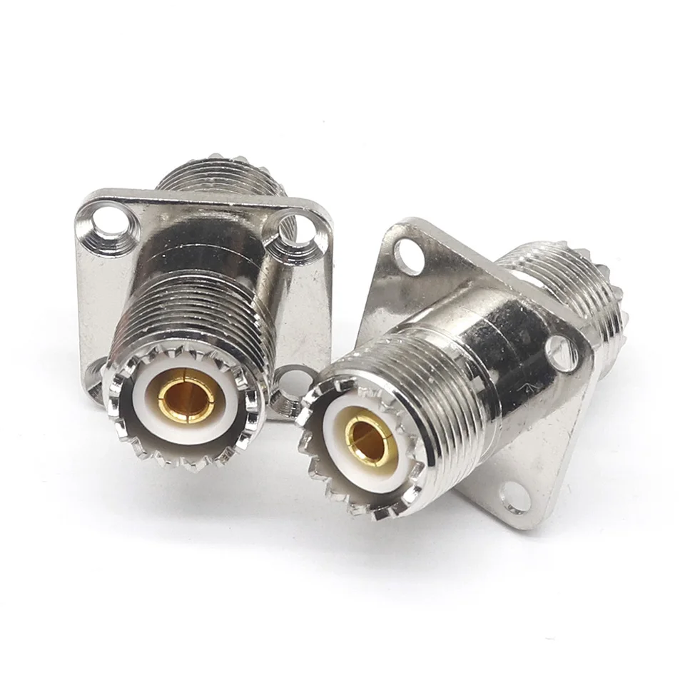 Адаптер радиочастотного адаптера SL16 M UHF-KKF female к SO239 square plate 25*25 copper