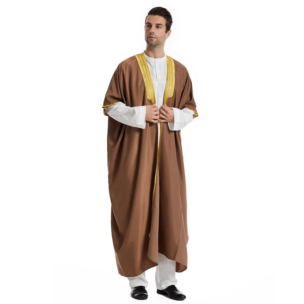 Ид Джеллаба арабский мужской халат мусульманское платье кимоно блюдаха