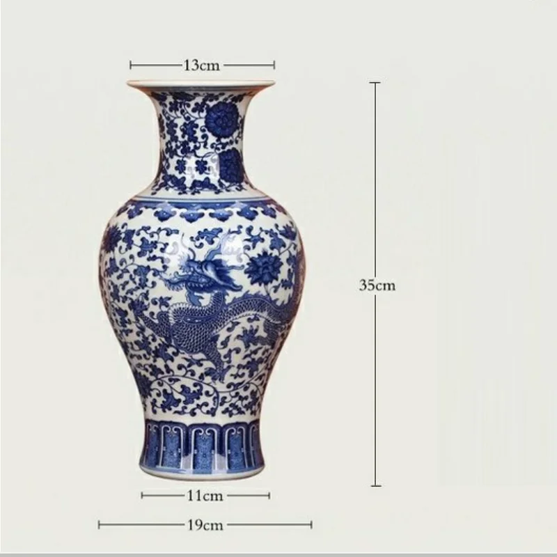 

Сине-белые фарфоровые вазы Jingdezhen