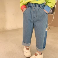 girl leggings kids baby%c2%a0long jean pants trousers 2022 cool spring summer cotton formal sport teenagers children clothing