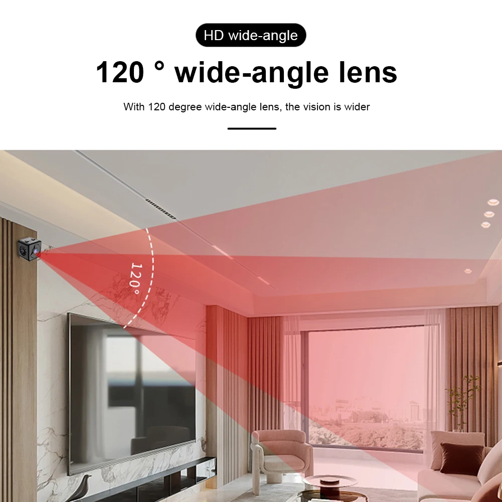 

WiFi Wireless DVR Micro Camera IR Night Vision 1MP HD Wireless DV Video Camera Mobile Phone Remote Control Pet Baby Monitoring