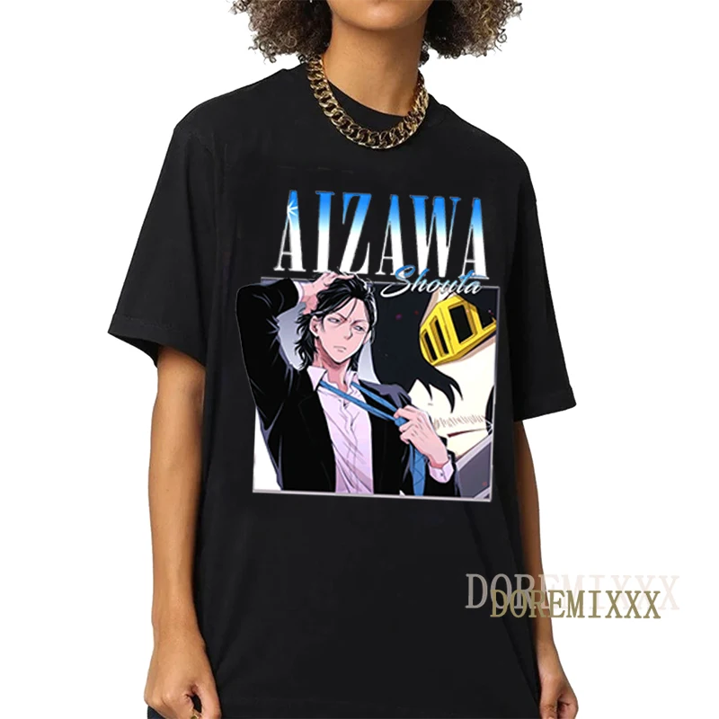 

Japanese Anime My Hero Academia T Shirt Men Boku No Hero Academia Tshirt AIZAWA SHOUTA T-shirt Graphic Tops Tees Unisex Clothes