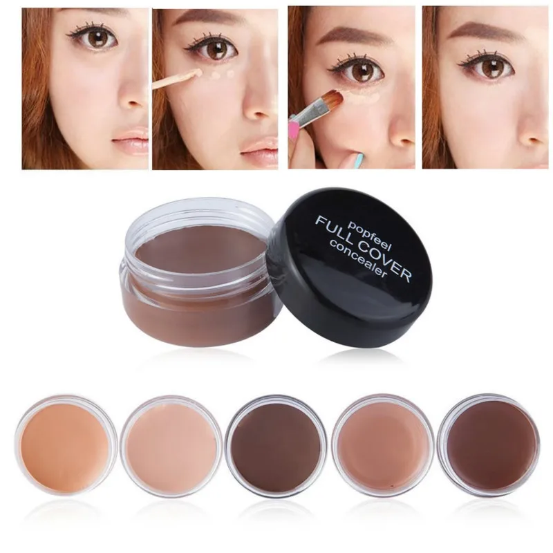 

HEALLOR 1 Pcs Sell 5 Color Hide Blemish Face Eye Lip Creamy Concealer Stick Make up Concealer Cream Foundation Cover