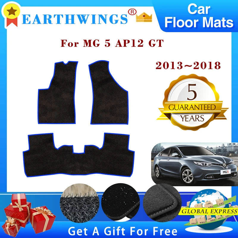 

Car Floor Mats For MG 5 AP12 GT 2013~2018 2014 2015 2016 Rugs Panel Footpads Carpet Cover Anti-slip Foot Pads Auto Accessories