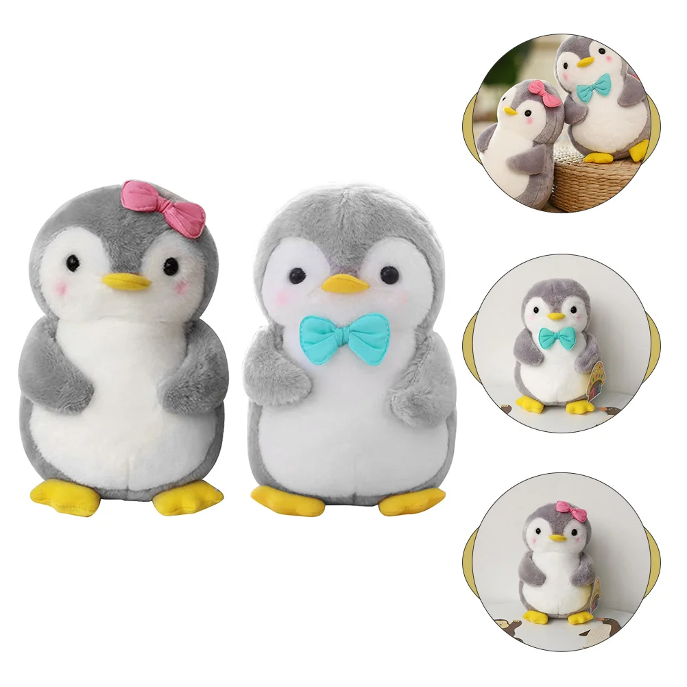 

Penguin Stuffed Plush Animal Toyscouple Toy Animals Pillowsoft Kids Babies Matching Stuffcartoon Cute Adornment Birthday Mini