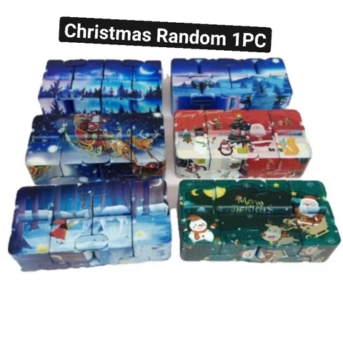 Красочный бесконечный куб Универсальный куб Рождественский декомпрессионный Звездный скайфлип Карманный складной куб подарки для взрослых и детей