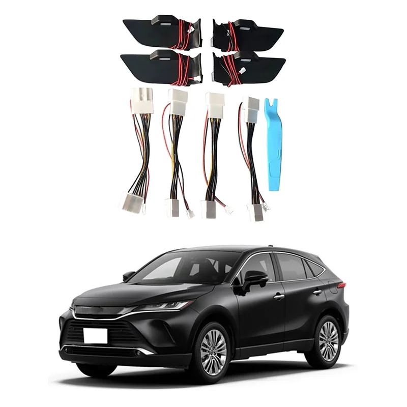 

4PCS LED Light Interior Door Handle Bowl Mood Atmosphere Light Decorative Car Lamp for Toyota Harrier 2020 2021 2022