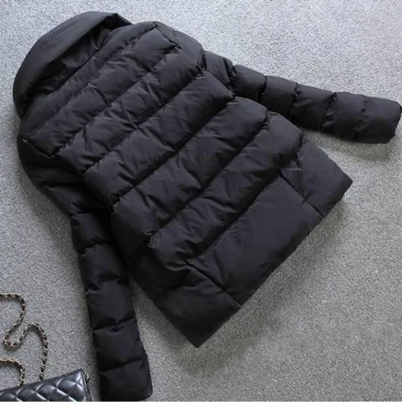 2023 Winter Women Jacket Coat Cotton Clothing Short New Slim Ladies Warm Parka Black Sutdent Clothes enlarge