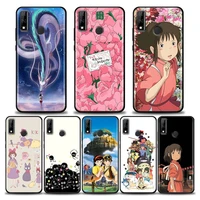 cartoon spirited away miyazaki anime totoro case for huawei y6 y7 y9 2019 y6p y8s y9a y7a cover mate 10 20 lite 40 pro plus case