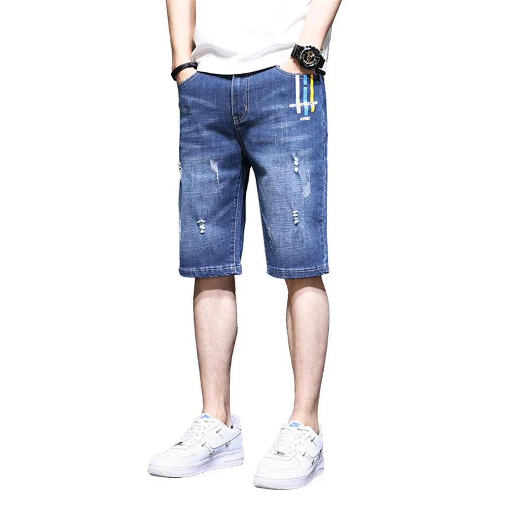2022 Summer jeans for men Denim Shorts Classic Thin Section Fashion Slim Casual Jeans Shorts Man pants Male trousers