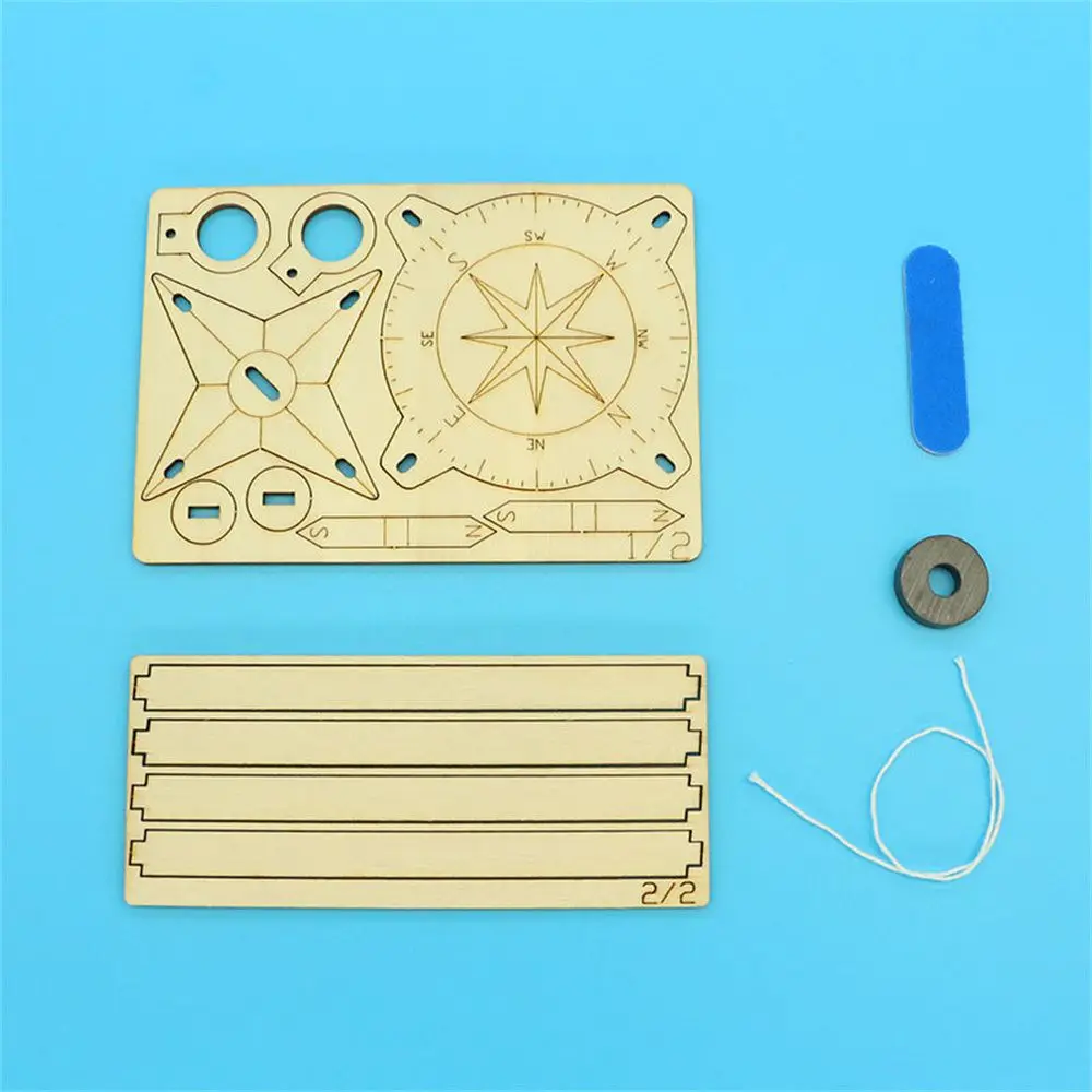 

Gifts Wooden Hands-on Ability School Projects Physics Learning Educational Kits Compass Model STEM Toy