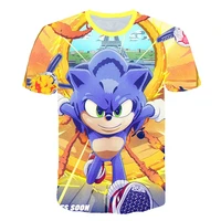 2022 new summer baby sonic clothes suit children fashion boys girls cartoon t shirt shorts casual clothing kids tracksuits