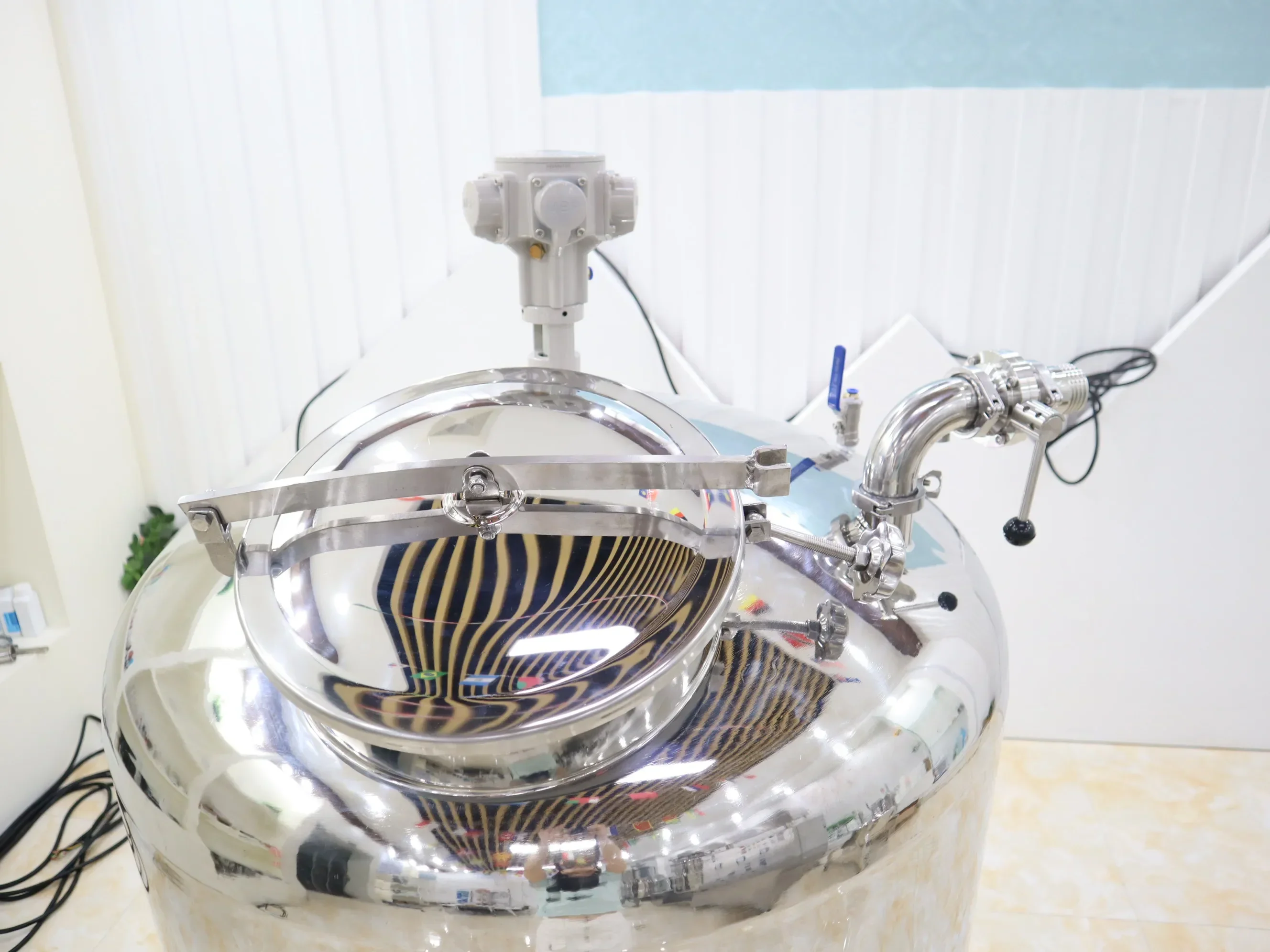 Yeto 50-1000L пневматический смесительный бак для жидкости 304, нагревательный миксер из нержавеющей стали, вакуумный чайник с химической реакцией, миксер (art.: 3920cf9d09a85) - 3920cf9d09a85