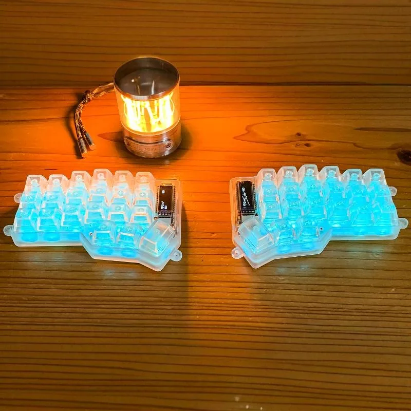 USB-клавиатура с акриловым корпусом для офиса