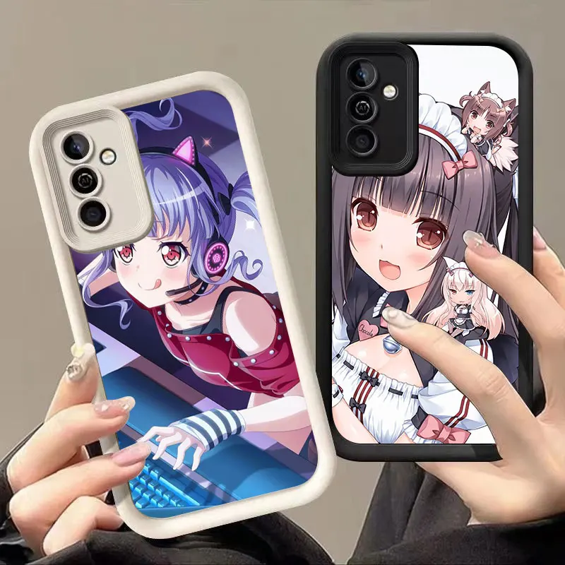 Чехол для телефона Chocola Nekopara с аниме Samsung Galaxy A03 A04 A05 A10 A20 A21 S A04E A06 A11 A30 A50 M12 M22 M54 5G