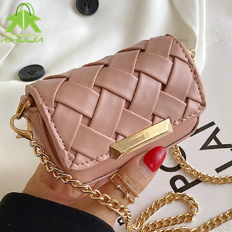 

Роскошные Брендовые мини плетеные кошельки и сумки, дизайнерская сумка через плечо из искусственной кожи для женщин, модные маленькие сумк...