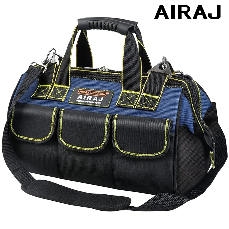 AIRAJ 23 inch Tool Bag Strong Multi-Function1680D Oxford Cloth Waterproof Electrician Bag, Multi-Pocket Anti-Fall Storage Bag