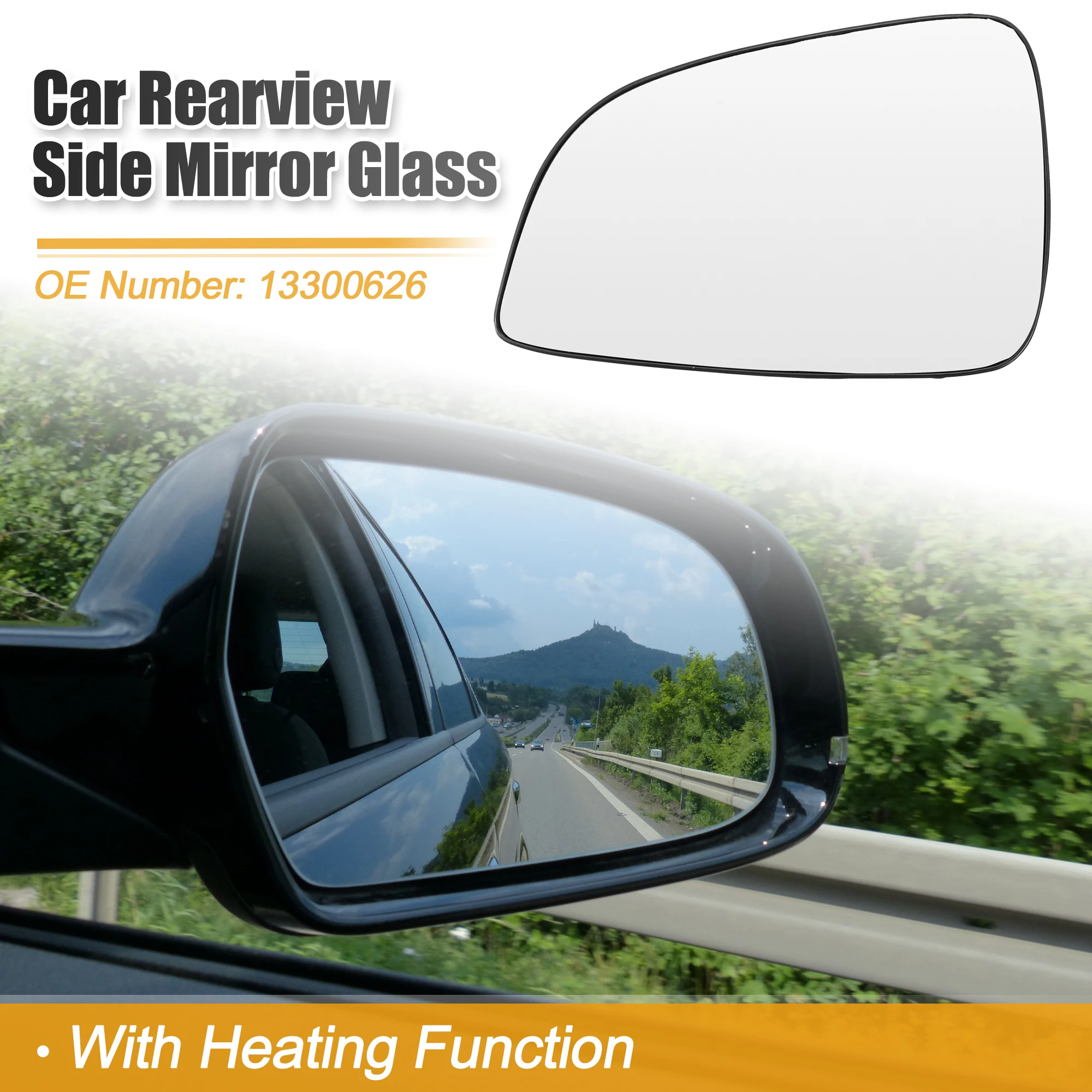 

X Autohaux автомобильное левое правое боковое зеркало заднего вида с подогревом стекло с опорой для Opel для Astra H/GTC 2004-2013