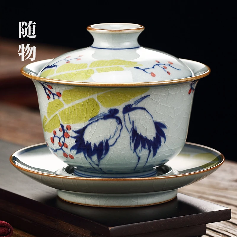 

Chaishao сине-белая фарфоровая старинная керамическая чашка, одинарный набор Цзиндэчжэнь кунг-фу, Высококачественная чайная чаша санкai,