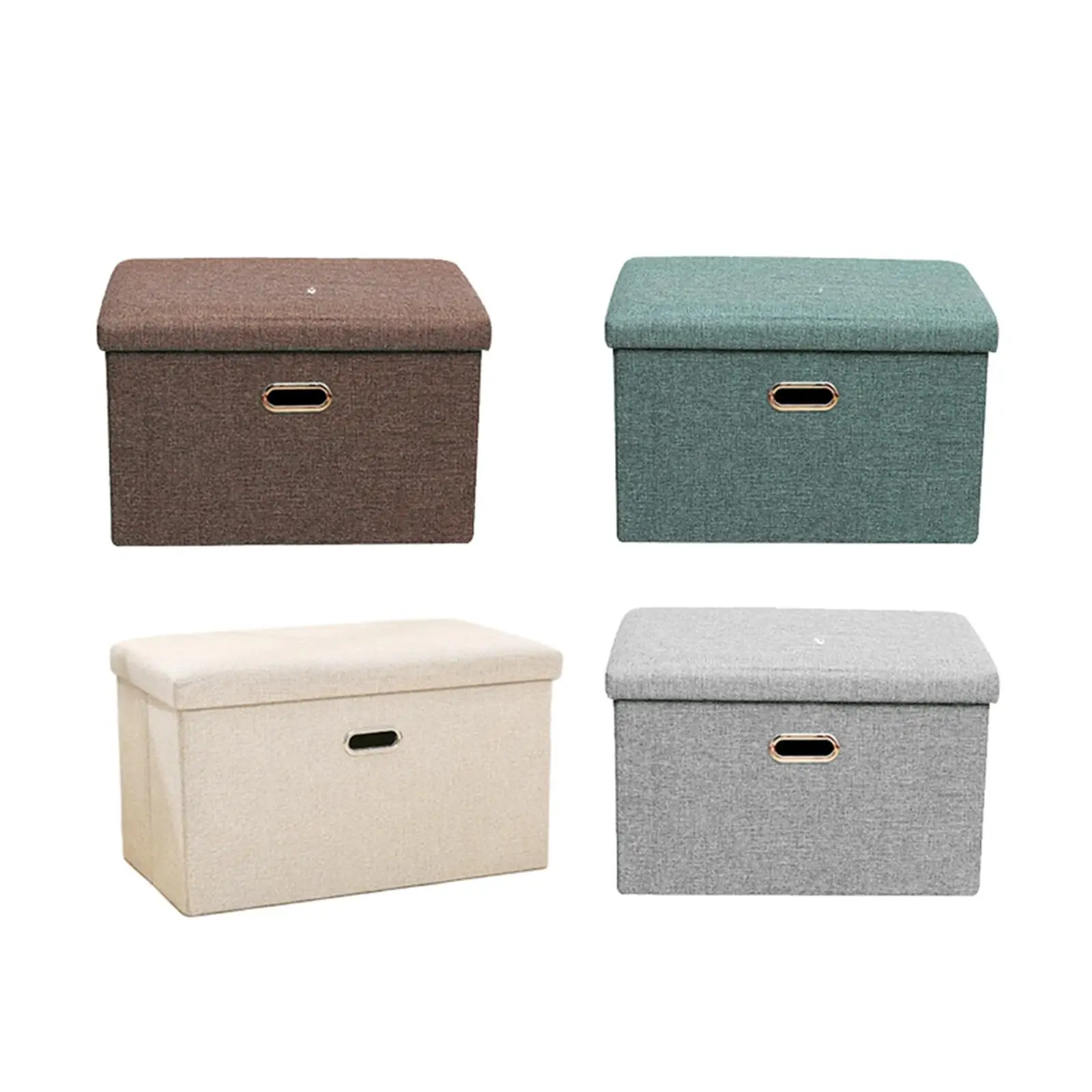 

Folding Ottoman Footrest Seat Footstool Multifunctional Small Coffee Cushioned Stool Seat Foot Stool for Office