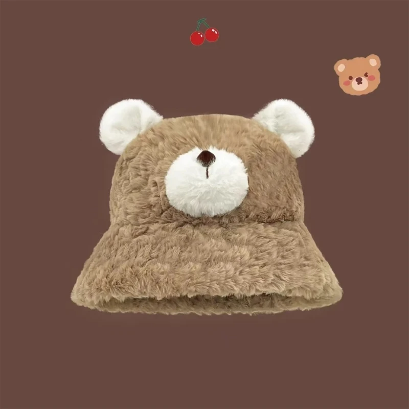 Популярная мультяшная шляпа с медведем на открытом воздухе дышащая плюшевая