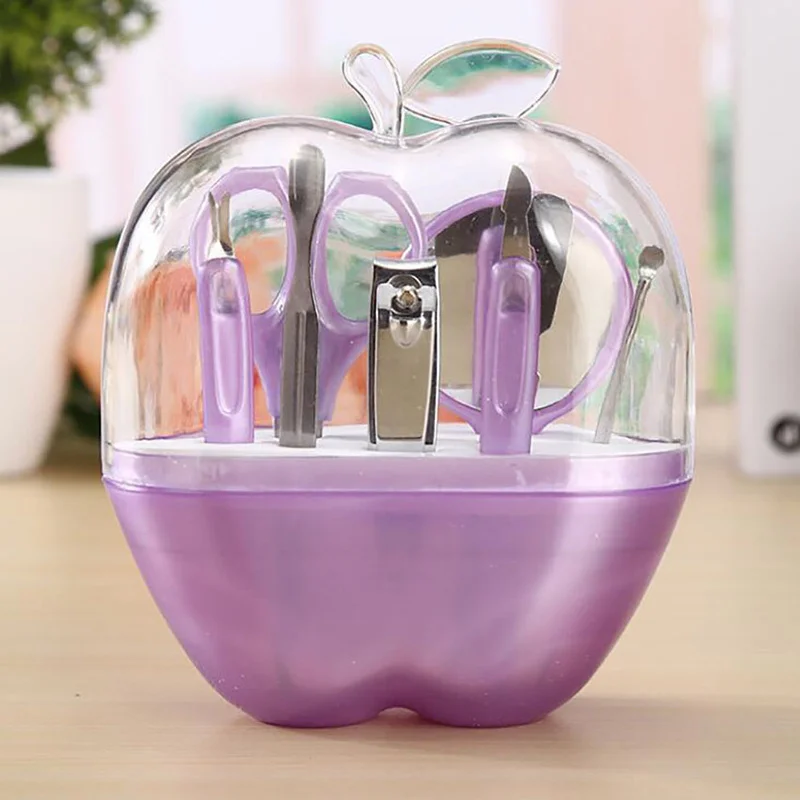 

8Pcs/set Manicure Nail Kit Portable Pedicure Scissor Tweezers Mirror Trimmer Nail Art Care Tools Trimming Finger Nails Pliers