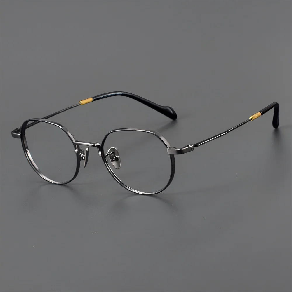 Элегантная женская модная круглая оправа для оптических очков титановая