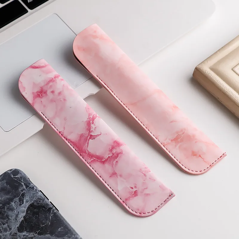 

Marbling Bag Travel School Supplies Suitable for Stylus PU Leather Pouch Soft Pencil Case Ballpoint Pen Office School Supplies