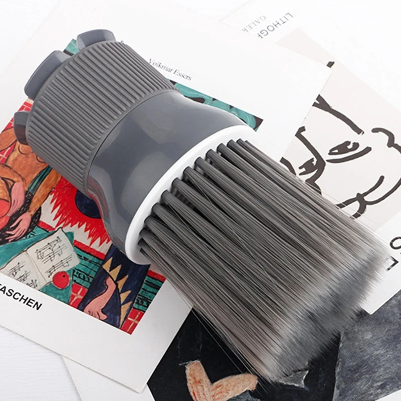 

Neck Duster Soft Hair Barber Brush Neck Duster Connect with Hair Dryer Tool