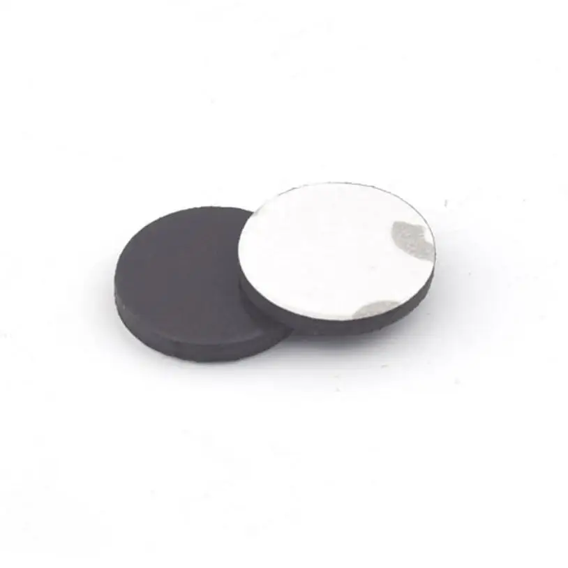 

10/25/40/100 PCS Round self adhesive disc magnets round rubber magnetic DIY Crafts 10mm x 2mm TO 30mm x 1mm new one 2023 weak