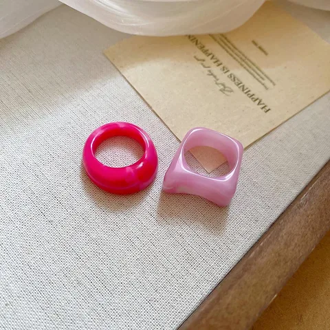 MAXBVYING Пластиковые кольца  для женщин