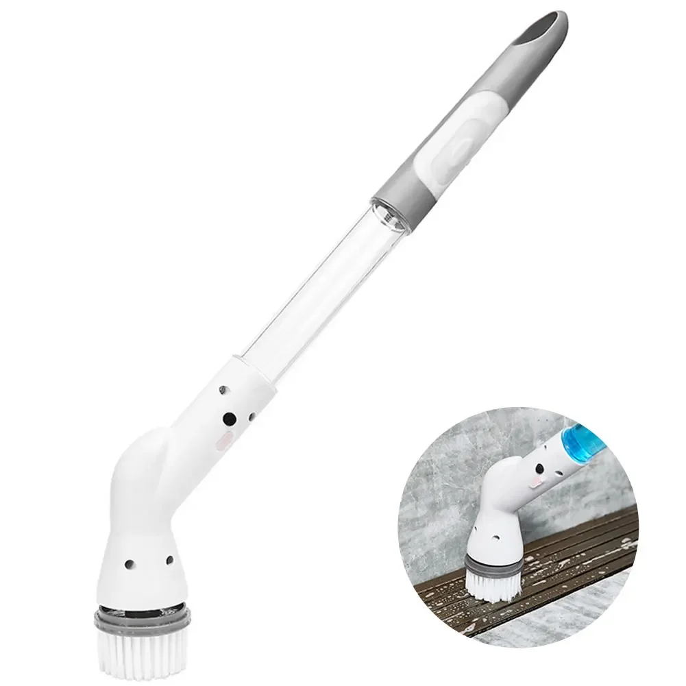 Электрический Вращающийся Очиститель С Мощным Скребком Для Душа 6 Сменных