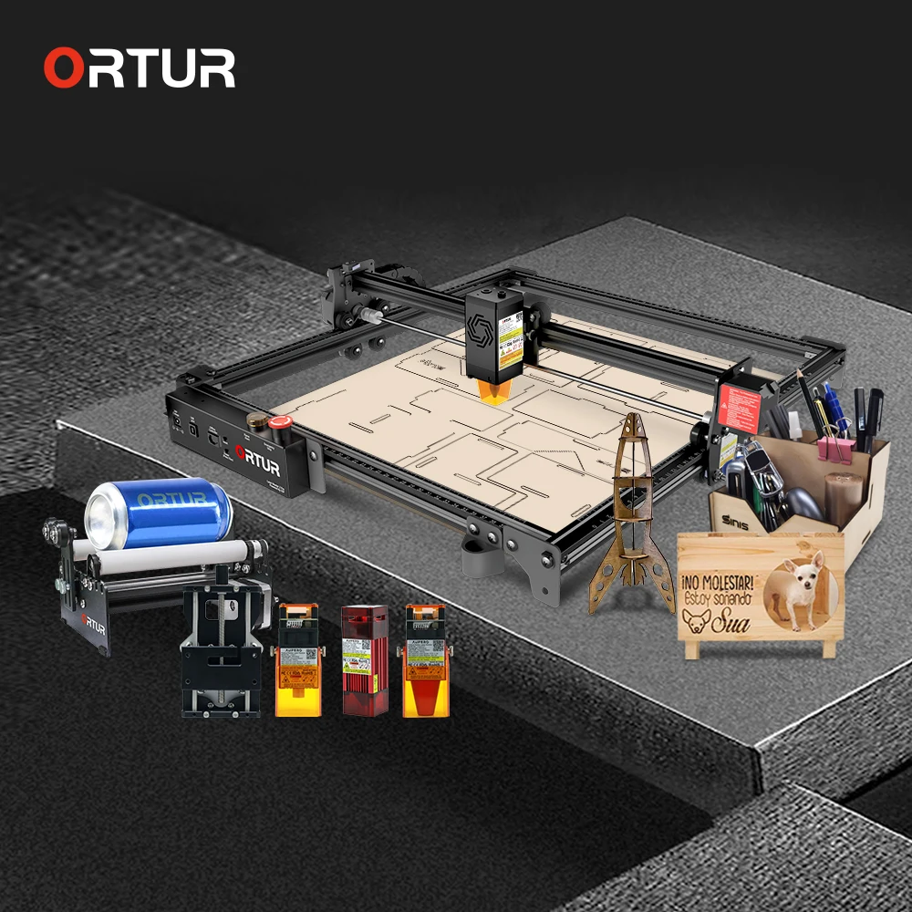 ORTUR-Máquina cortadora de grabado láser Lazer Master 2, herramienta de carpintería, máquina...