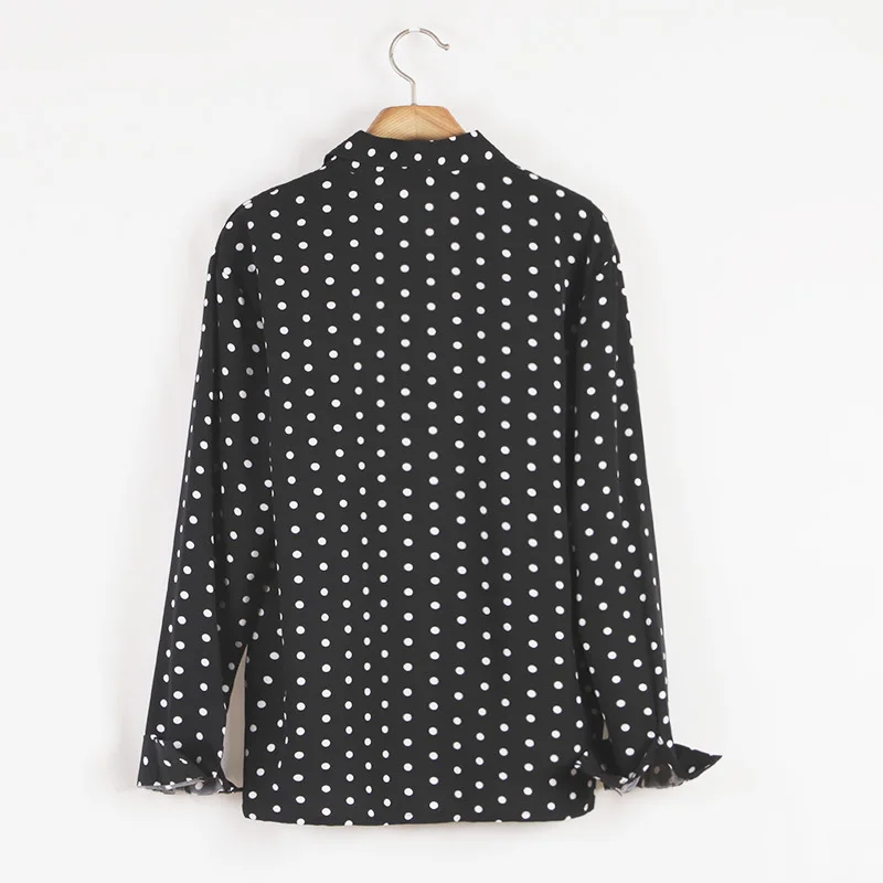 Men Clothing 2022 Polka Dot Print Shirt New Men's Fashion Street All-match Long-sleeved Lapel Men's Shirt