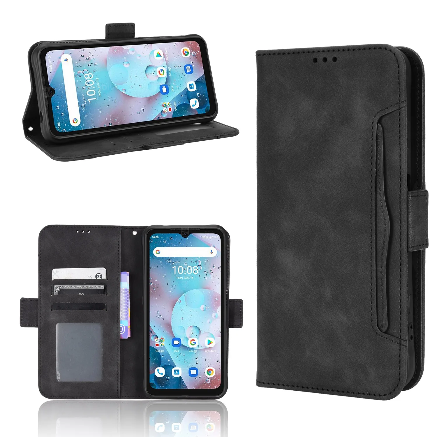 for umidigi bison x10s nfc case premium leather wallet leather flip multi card slot cover for umidigi bisonx10s nfc phone case free global shipping