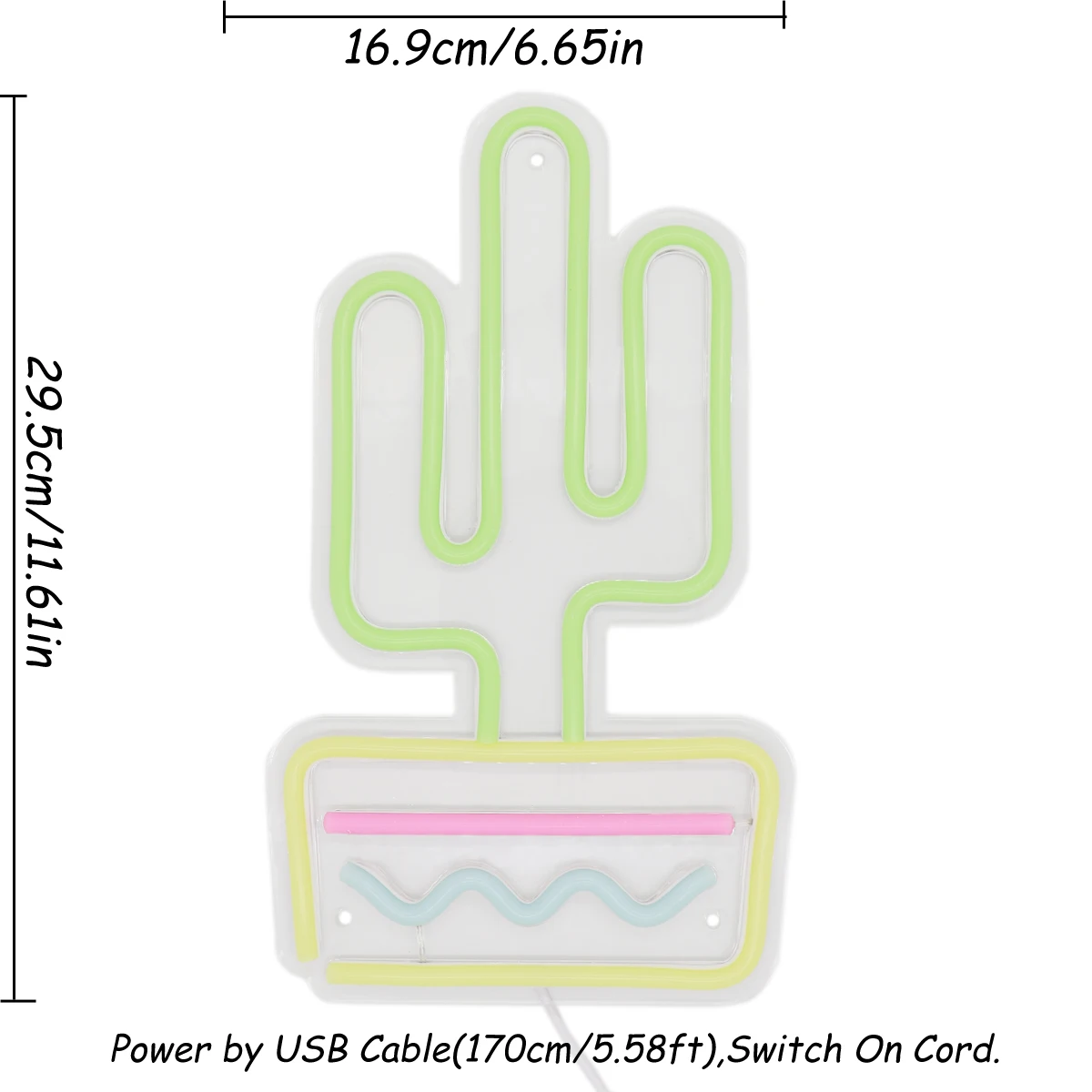 Рисунок 2 - неоновая вывеска в виде кактус